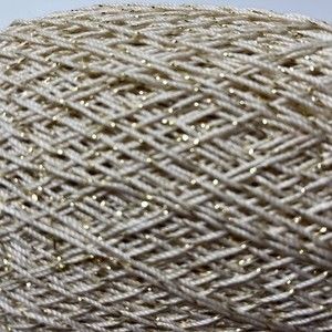 8 Aunt Lydia's Metallic Crochet Thread Natural